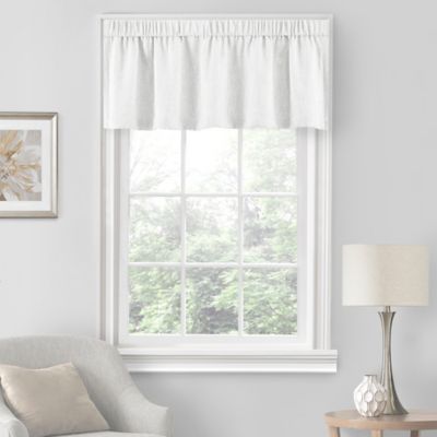 Quinn Tailored Window Valance in White