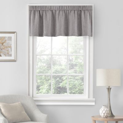Quinn Tailored Window Valance in Grey