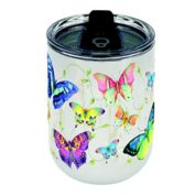 Butterflies 18 oz. Stainless Steel Tumbler with Lid