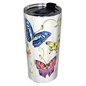 Butterflies 24 oz. Stainless Steel Tumbler with Lid