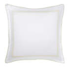 Alternate image 0 for Under the Canopy&reg; Hotel Border Organic Cotton European Pillow Sham in White/Ivory