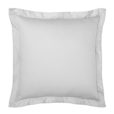 Under the Canopy&reg; Solid Organic Cotton European Pillow Sham in Silver. View a larger version of this product image.