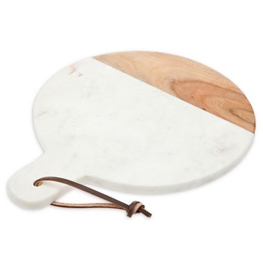 Godinger&reg; Marble 12-Inch Round Serving Board. View a larger version of this product image.