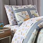 Alternate image 3 for Kute Kids Construction Land 3-Piece Twin Sheet Set in Grey/Yellow