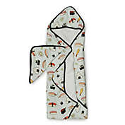 Loulou Lollipop 2-Piece Sushi Hooded Towel and Washcloth Set