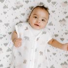 Alternate image 2 for aden + anais&trade; essentials Mountain Crib Sheet in Brown/Grey