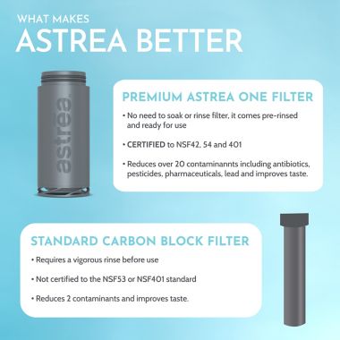 astrea One&reg; Water Bottle Filter. View a larger version of this product image.