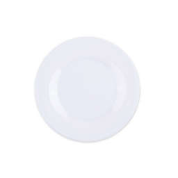 Glazed Melamine Salad Plate in White