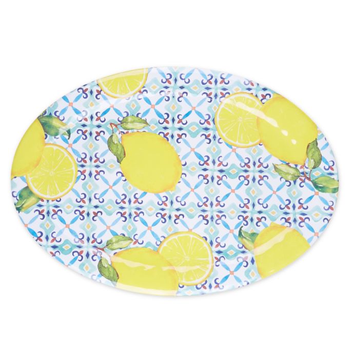 Capri Tile Melamine Oval Platter | Bed Bath and Beyond Canada