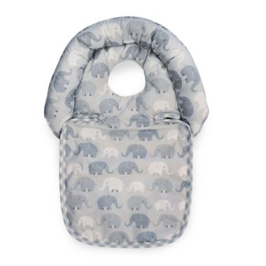 Boppy&reg; Noggin Nest&reg; Head Support in Grey Elephant Plaid. View a larger version of this product image.