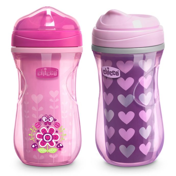 Chicco 2 Pack 9 Oz Insulated Rim Spout Trainer Sippy Cup Bed Bath Beyond