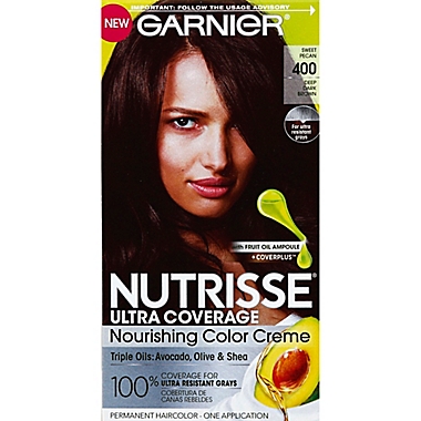 Garnier Nutrisse Ultra Coverage Nourishing Color Creme in 400-Sweet Pecan. View a larger version of this product image.