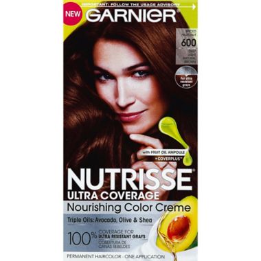 Garnier Nutrisse Ultra Coverage Nourishing Color Creme in Spice Hazelnut. View a larger version of this product image.