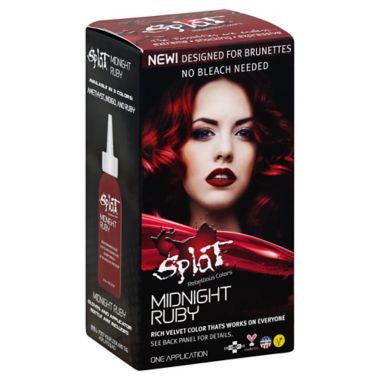 Splat® Rebellious Colors Bleach Free Semi-Permanent Hair Color Kit in  Midnight Ruby | Bed Bath & Beyond