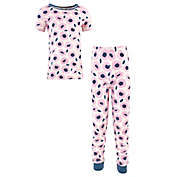 Touched by Nature Size 6-12M 2-Piece Blossom Organic Cotton Pajama Set in Pink