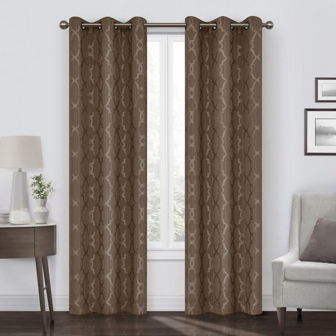 Eclipse Hazel Grommet Room Darkening Window Curtain Panel Bed Bath