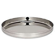 Pinstripe 14-Inch Stainless Steel Bar Tray