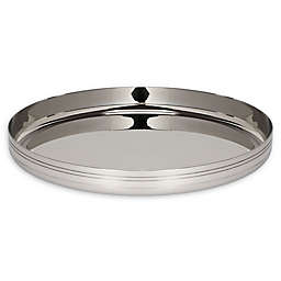 Pinstripe 14-Inch Stainless Steel Bar Tray