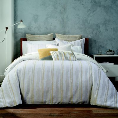 Highline Bedding Co. Terrain Stripe 3-Piece King/california King Comforter Set In Banana