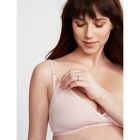 Alternate image 1 for A Pea in the Pod Medium Mesh Trim Clip Down Maternity and Nursing Bra in Pink