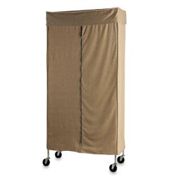 Commercial Grade Garment Rack with Tweed Cover