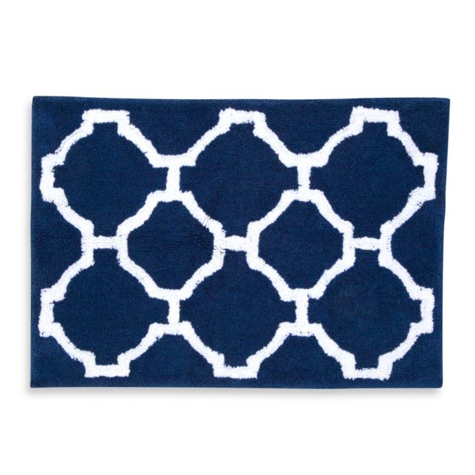 Jill Rosenwald Hampton Links 20 Inch X 30 Inch Bath Rug In Navy