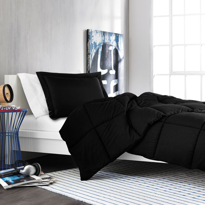 Solid Comforter Set In Black Bed Bath Beyond