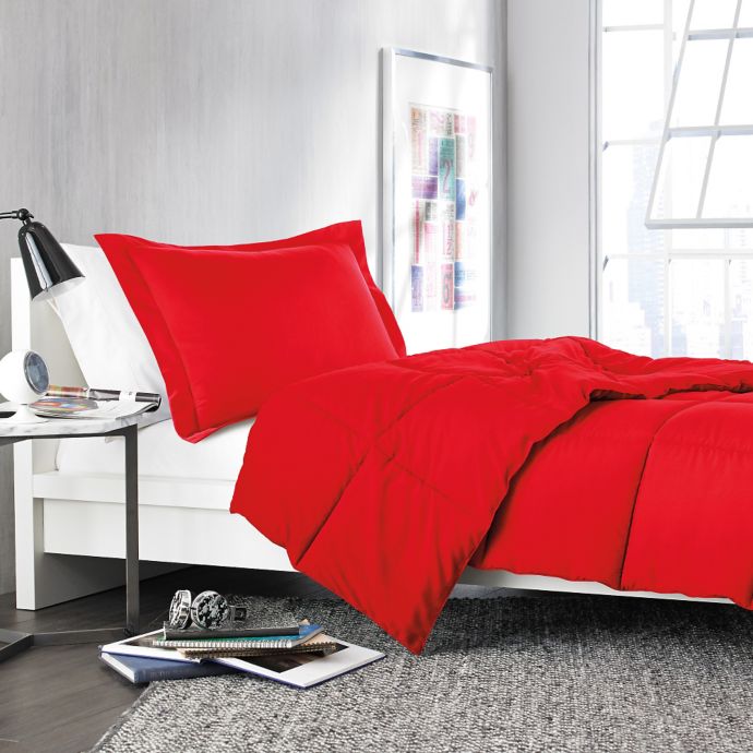 Solid Comforter Set in Red | Bed Bath & Beyond