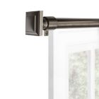 Alternate image 6 for Maytex Premium Smart 48-Inch to 120-Inch Adjustable Single Curtain Rod Set in Graphite