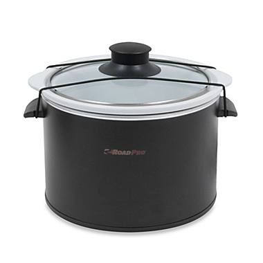 RoadPro&reg; 12-Volt 1.5-Quart Slow Cooker in Black. View a larger version of this product image.