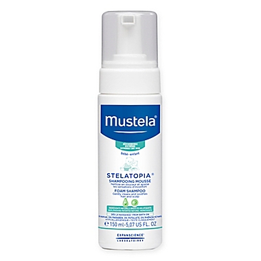 Mustela&reg; Stelatopia&reg; 5.07 fl. oz. Foam Shampoo for Extremely Dry to Eczema-Prone Skin. View a larger version of this product image.