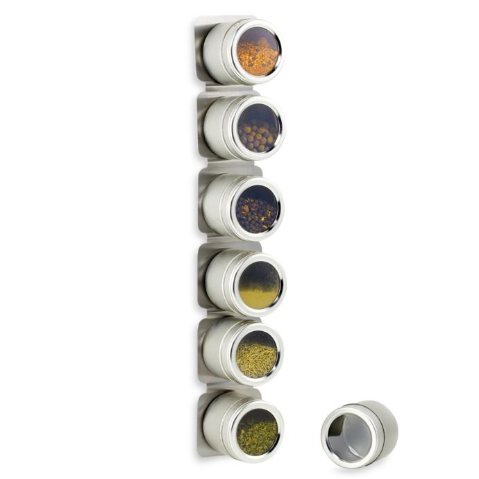 Kamenstein Magnetic 6 Jar Spice Rack Bed Bath Beyond