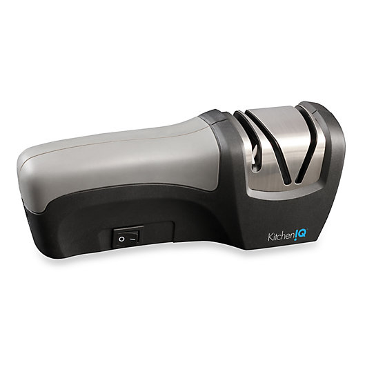 Alternate image 1 for KitchenIQ™ Edge Gourmet Compact Electric and Manual Knife Sharpener