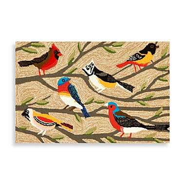 Trans-Ocean Frontporch Birds Accent Rug. View a larger version of this product image.
