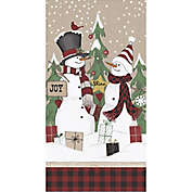 Winter Snow Friends 20-Pack Paper Guest Towels in Blue
