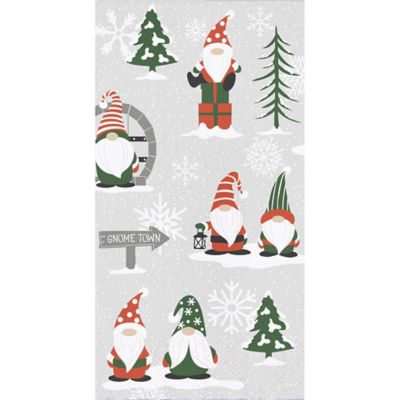 Gnome Home 20-Pack Paper Guest Towels in Grey