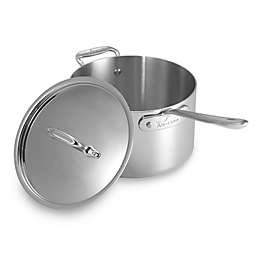 All-Clad D3 4 qt. Stainless Steel Covered Saucepan