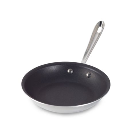 clad pan inch nonstick fry stainless steel pans frying d3 bedbathandbeyond
