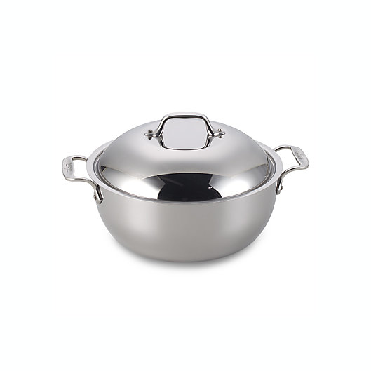 Alternate image 1 for All-Clad D3 Stainless Steel 5.5 qt. Covered Dutch Oven