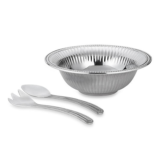 Alternate image 1 for Wilton Armetale® Flutes and Pearls 3-Piece Salad Set