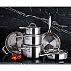 Alternate image 1 for Zwilling&reg; J.A. Henckels Sol II Stainless Steel 10-Piece Cookware Set