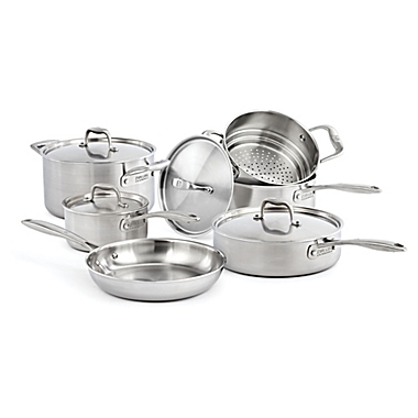 Zwilling&reg; J.A. Henckels Sol II Stainless Steel 10-Piece Cookware Set. View a larger version of this product image.