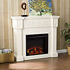 Alternate image 2 for Southern Enterprises Calvert Carved Media Stand Electric Fireplace in Ivory