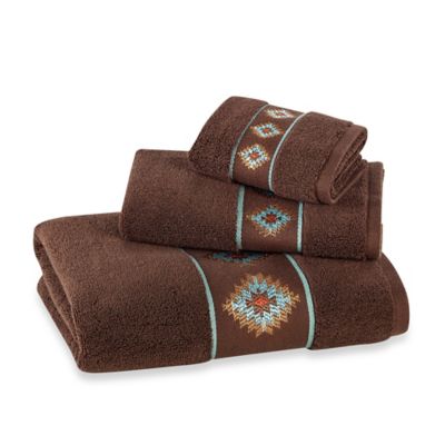 brown bath towels