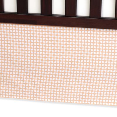 orange crib skirt