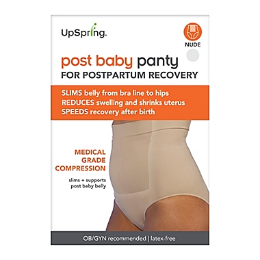 Upspring Large/Extra-Large MS Hi-Waist Postpartum Recovery Panty in Nude. View a larger version of this product image.