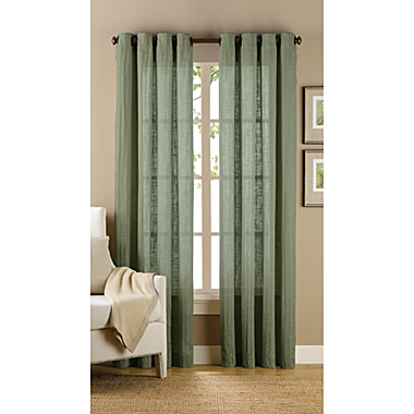 B. Smith Origami Grommet 84-Inch Window Curtain Panel in Jade. View a larger version of this product image.
