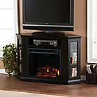 Alternate image 2 for Southern Enterprise Claremont Corner Convertible Electric Fireplace in Black