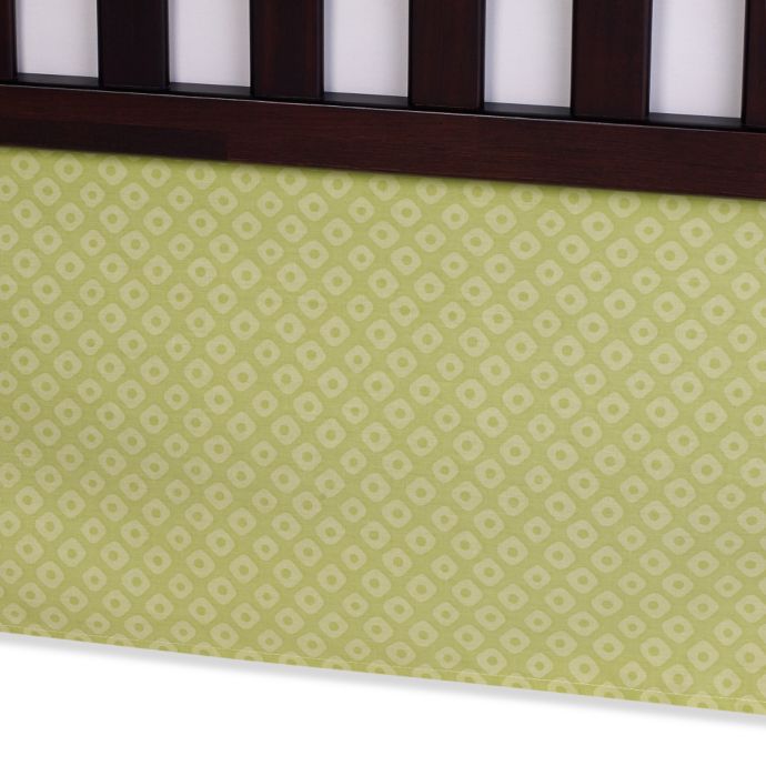 Carter S Mix Match Spots Crib Skirt In Green Buybuy Baby