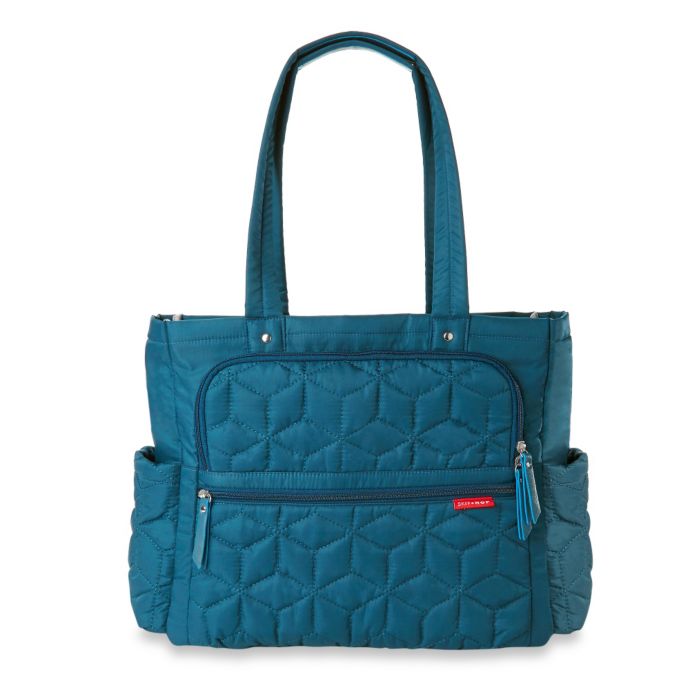 Skip Hop Forma Pack Go Diaper Tote In Peacock Blue Buybuy Baby